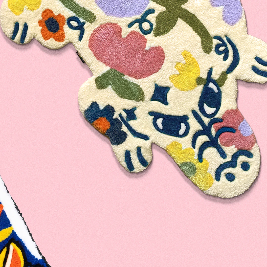 Tapetes tufting prints y accesorios ilustrados ChimChim México